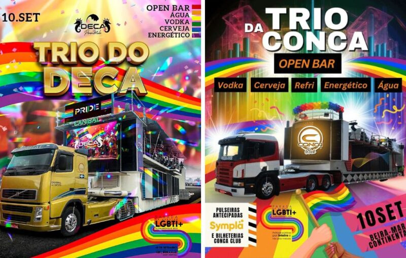trios Parada LGBTI+ de Florianópolis