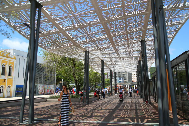 Largo da Alfândega, em Florianópolis - foto Leonardo Sousa PMF