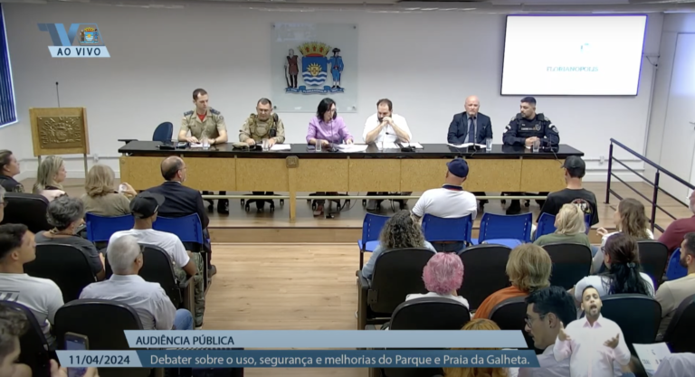 Audiência Pública discute uso e segurança da Praia da Galheta