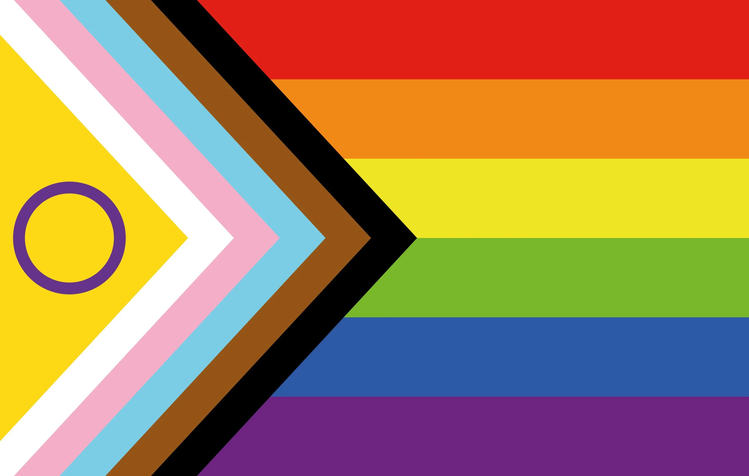 Versão atual da bandeira LGBT 