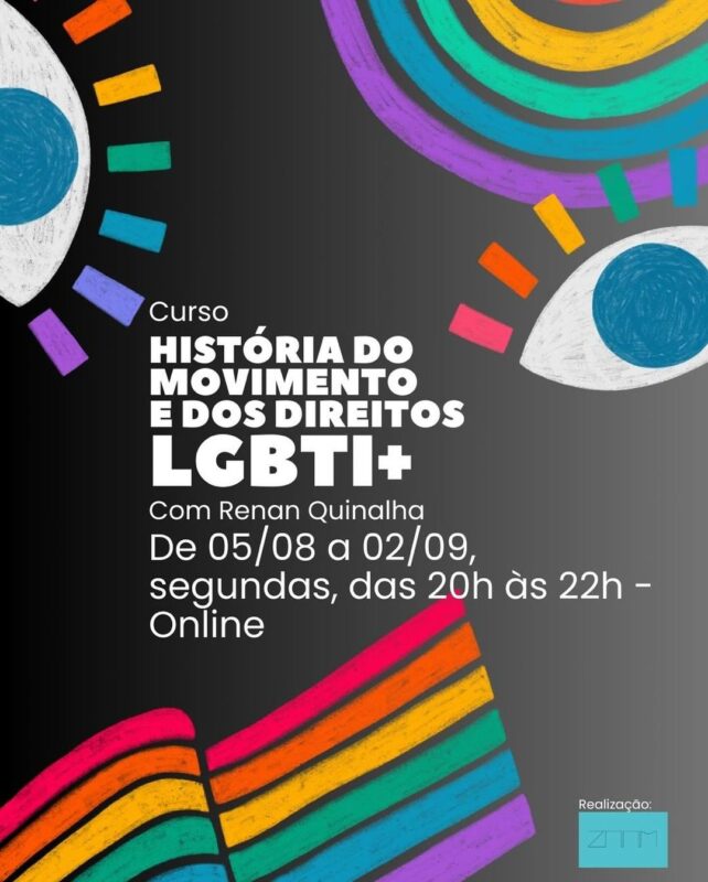 Renan Quinalha abre inscrições para curso de História do Movimento e dos Direitos LGBTI+