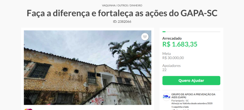 GAPA muda de endereço por problemas na estrutura do prédio em Florianópolis