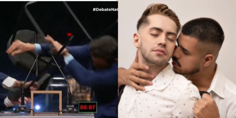 Cadeirada de Datena em Pablo Marçal durante debate vira filme pornô gay