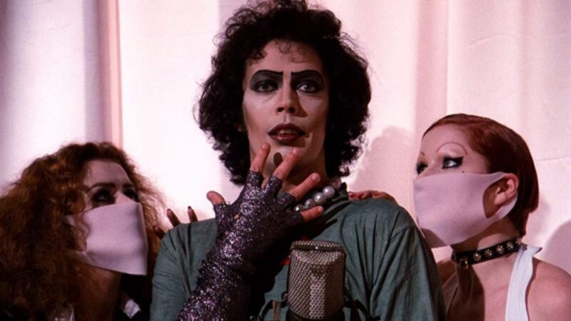 Tim Curry como Frank-N-Furter em "The Rocky Horror Picture Show"