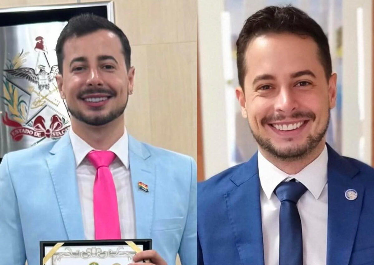 Vereador LGBT+ manda irmão gêmeo para diplomação em Blumenau; saiba o motivo Vereador LGBT+ manda irmão gêmeo para diplomação em Blumenau; saiba o motivo