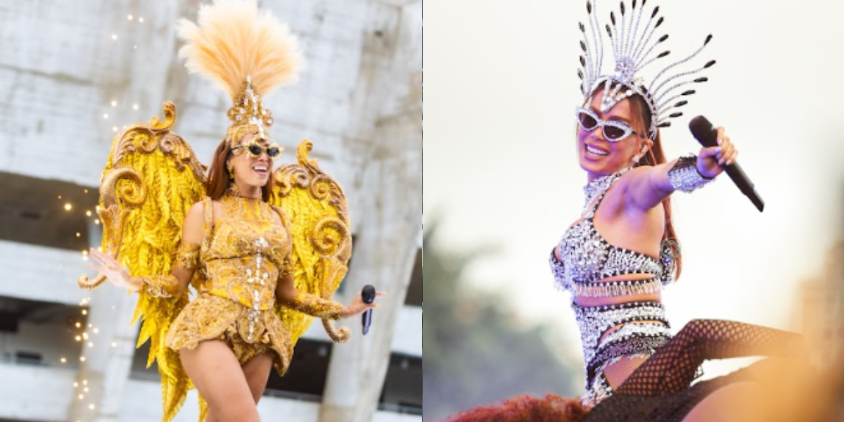 Anitta entrega looks em turne pré-carnaval - Imagem: Colagem/ Floripa.LGBT