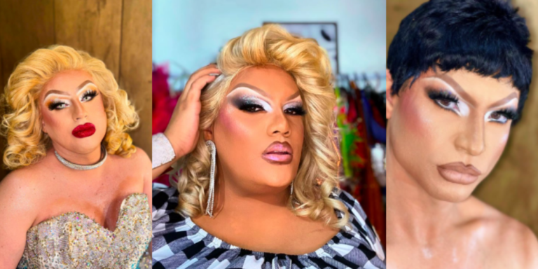 Florianópolis recebe curso de automaquiagem para drag queens neste domingo - Imagem: Colagem/ Floripa.LGBT