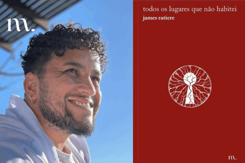 James Ratiere traz aos seus livros muito sobre suas vivências como pessoa LGBT+ - Foto: Minimalismos/Divulgação/Floripa.LGBT