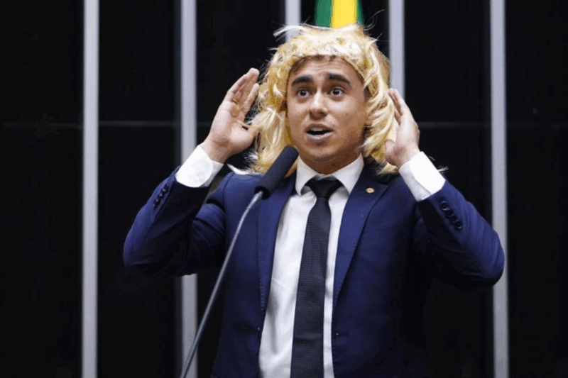 Nikolas Ferreira já foi condenado outras vezes por transfobia - Foto: Pablo Valadares/Câmara dos Deputados/Divulgação/Floripa.LGBT