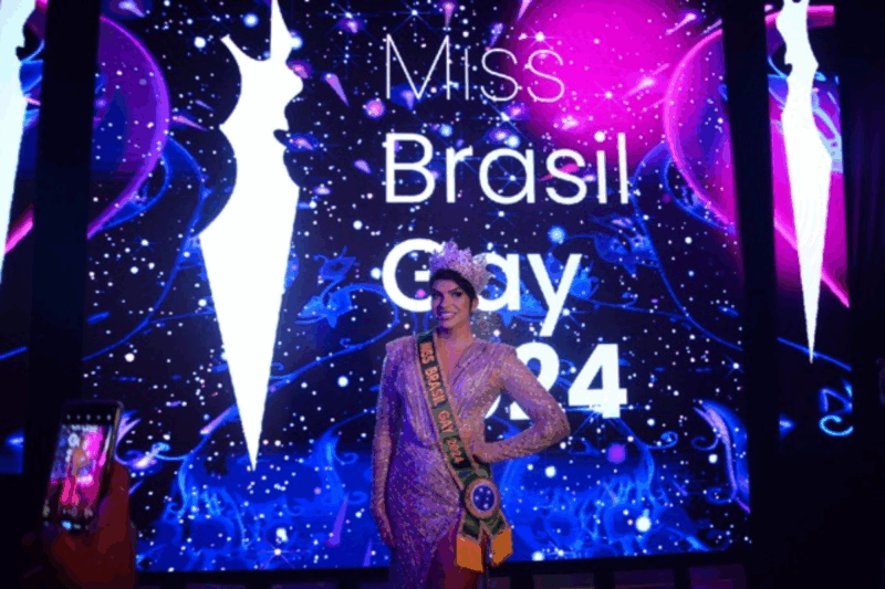 Allexa Dantas foi a escolhida como Miss Brasil Gay em 2024, representando Minas Gerais - Foto: Miss Brasil Gay/ Divulgação/Floripa.LGBT