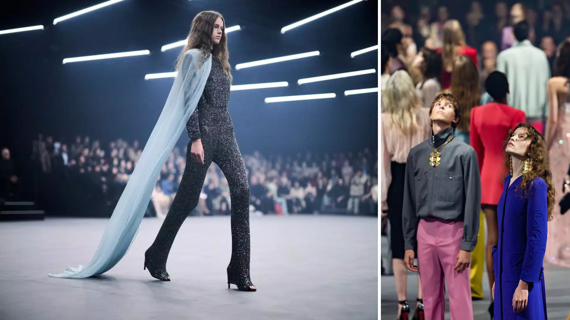 Com narração de Pamela Anderson, a Valentino encerrou a Semana de Moda de Paris com um desfile sobre resistência e esperança