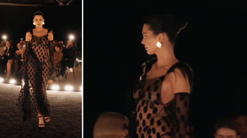 Kendall Jenner encerrou o show da Schiaparelli na Semana de Moda de Paris