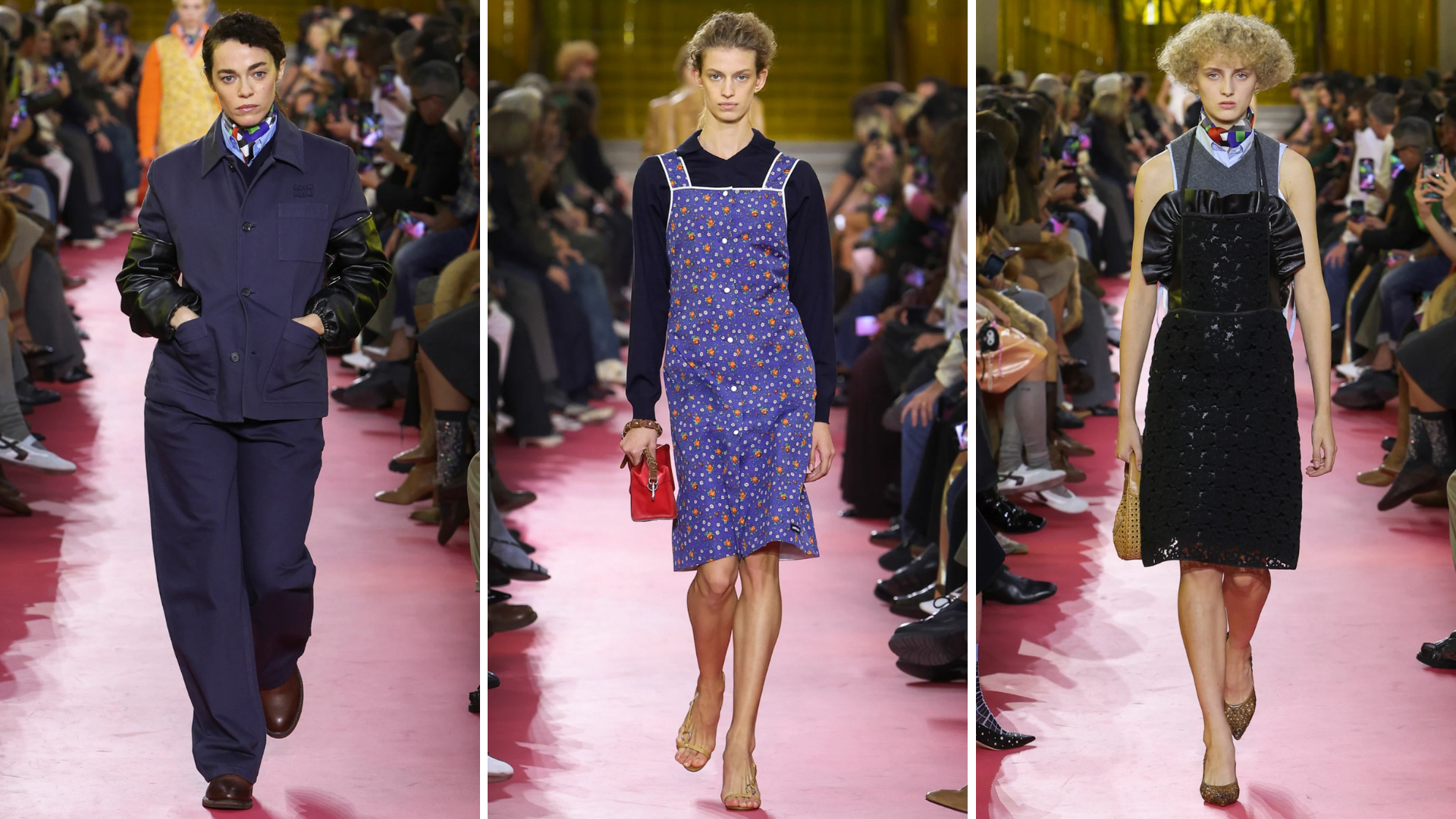 Na Miu Miu, Miuccia Prada transforma o cotidiano em alta moda e reflete sobre o trabalho feminino